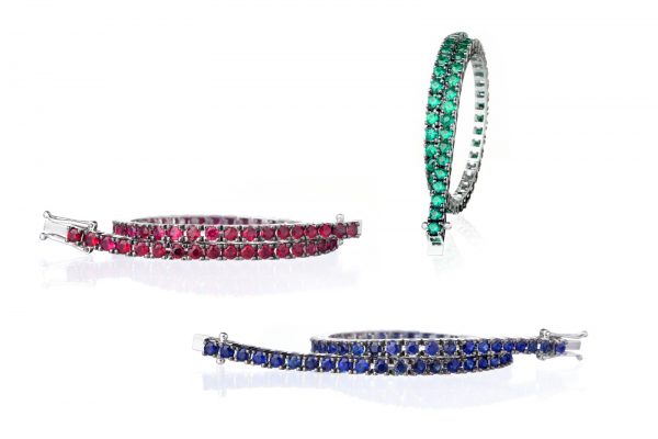 diamantarmband rubiner safirer smaragder juvelia