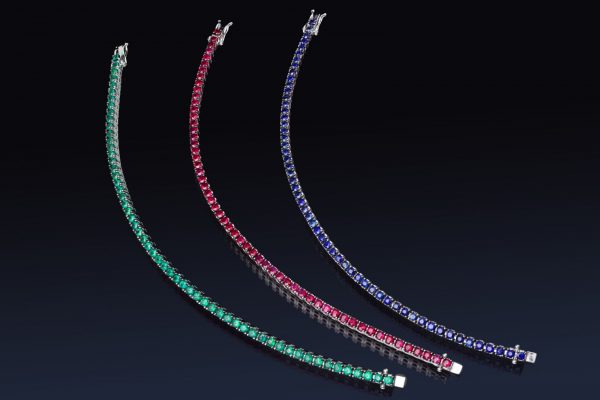 diamantarmband tennisarmband safirer rubiner smaragder juvelia